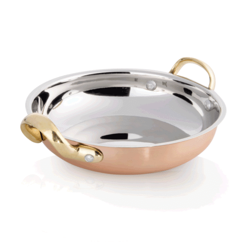 Servierpfanne STEEL & STYLE AMBER, Ø 18 cm, 750 ml, Kupfer, Messing, Chromnickelstahl - 2012181 - 2012181