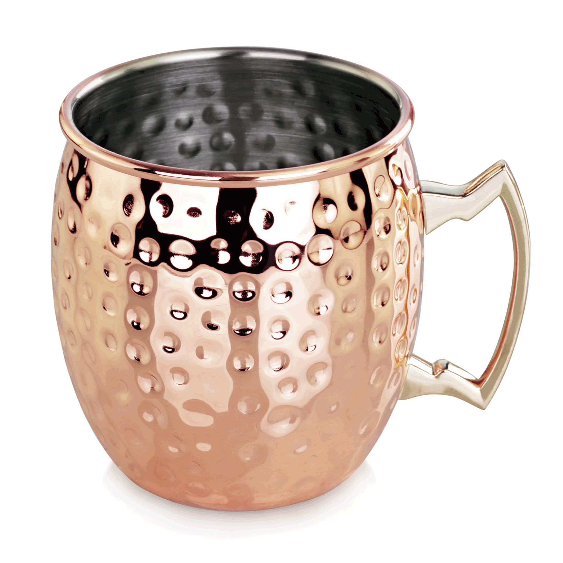 Moscow Mule, 0,4 ltr., Ø 8,7 cm, Höhe 9 cm, gehämmert, Kupferoptik, Chromnickelstahl, PVD Beschichtung - 2030414 - 2030414 Moscow Mule, 0,4 ltr., Ø 8,7 cm, Höhe 9 cm, gehämmert, Kupferoptik, Chromnickelstahl, PVD Beschichtung - 2030414 - 2030414
