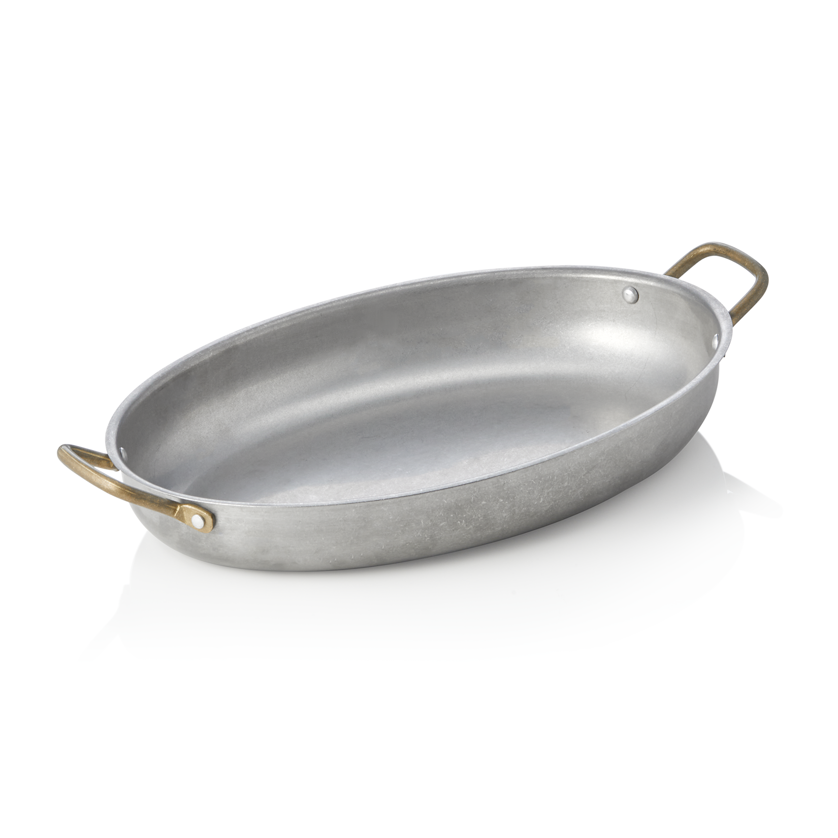 Servierpfanne STEEL & STYLE VINTAGE, mit 2 Messinggriffen, 31 x 22 x 4,5 cm, 1,4 ltr., Chromnickelstahl - 2040031 - 2040031 Servierpfanne STEEL & STYLE VINTAGE, mit 2 Messinggriffen, 31 x 22 x 4,5 cm, 1,4 ltr., Chromnickelstahl - 2040031 - 2040031