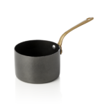 Serviertopf STEEL & STYLE, mit Messinggriff, 280 ml, Ø 9 cm, schwarz, Messing, PVD, Chromnickelstahl - 2045109 - 2045109