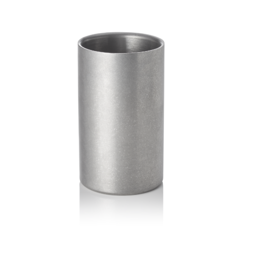 Flaschenkühler, Ø 12 cm, Höhe 19 cm, vintage, doppelwandig, Chromnickelstahl, PVD Beschichtung - 2050012 - 2050012