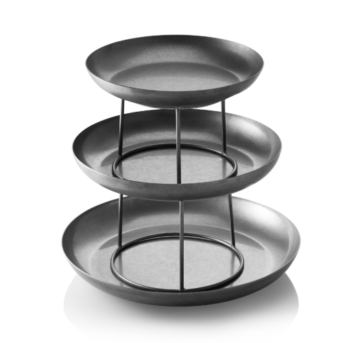 Gourmet Tower Vintage STEEL & STYLE, 3-stufig, Höhe 32 cm, Chromnickelstahl - 2051003 - 2051003