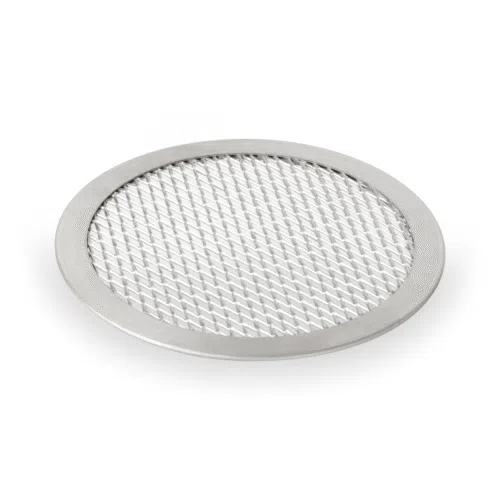Pizza Screen Set, Ø 28 cm, Perforierung 8 x 4 mm, Set á 10 Stück, Aluminium - 2289280 - 2289280