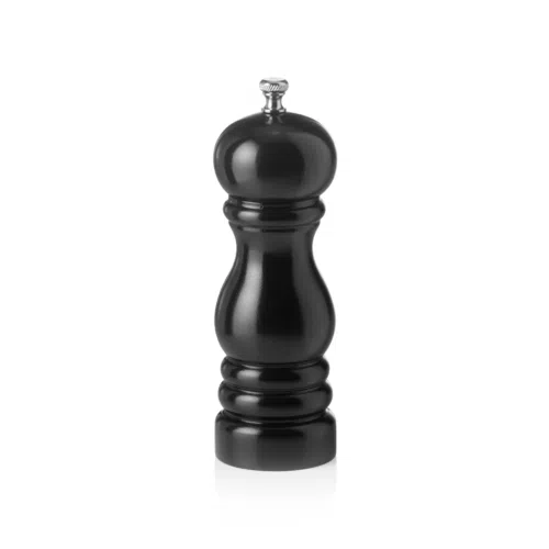 Salzmühle mit Keramikmahlwerk CLASSIC MILL, Höhe 15 cm, schwarz glänzend, Holz - 2420015 - 2420015