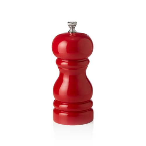 Salzmühle mit Keramikmahlwerk CLASSIC MILL, Höhe 11 cm, rot glänzend, Holz - 2424011 - 2424011