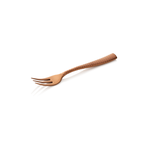 Kuchengabel Set ONYX BLUSH, 14,5 cm, strukturierte Oberfläche, PVD Beschichtung roségold, Set á 12 Stück, Chromnickelstahl 18/10 - 288004 - 288004
