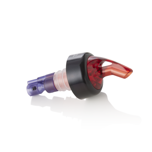 Ausgießer Set, 3,5 cl, violett, Set á 12 Stück, Kunststoff, Edelstahl - 3210035 - 3210035