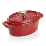 Cocotte, 12,5 x 9,5 x 6,5 cm, rot, Gusseisen, Edelstahl, emailliert - 3525120 - 3525120