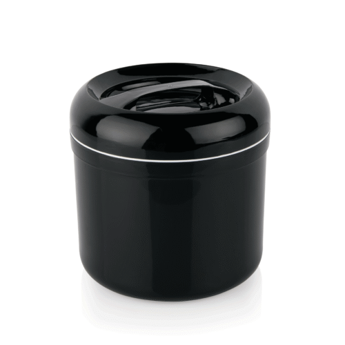 Eisbox, Ø 21 cm, Höhe 22 cm, 4 ltr., doppelwandig, schwarz, Polypropylen - 3767401 - 3767401