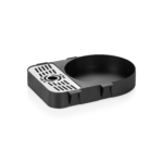 Tropfschale, 25,5 x 20,5 x 4 cm, schwarz, Chromnickelstahl, Polypropylen