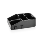 Servicestation, 33,5 x 27,5 x 10 cm, schwarz, Chromnickelstahl, Polypropylen