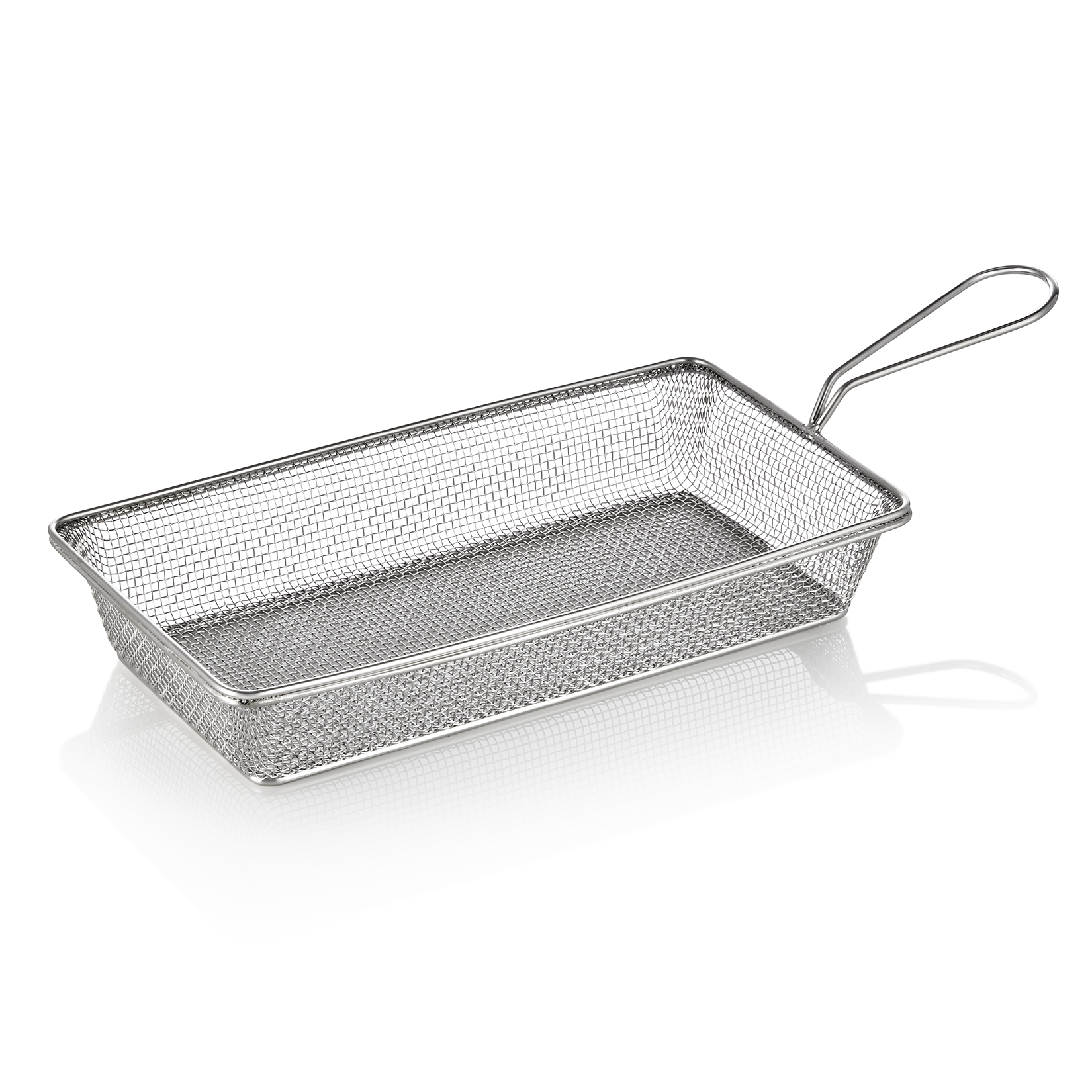 Servier- und Frittierkorb, 28 x 16 x 5 cm, Chromnickelstahl - 4020028 - 4020028 Servier- und Frittierkorb, 28 x 16 x 5 cm, Chromnickelstahl - 4020028 - 4020028