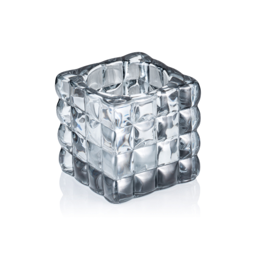 Cube Smoke Grey YUYU, 8 x 8 x 8 cm, Glas - 4113108 - 4113108