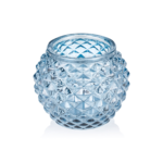 Ball Steel Blue YUYU, Ø 7,5 cm, Höhe 6 cm, Glas - 4116007 - 4116007