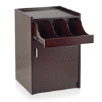 Besteckstation, 55 x 55 x 81,5 cm, furnier, lackiert, Holz