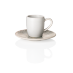 Espresso- und Untertasse Set ROCKZZERO, 80 ml, iris, Set á 6 Stück, Steinzeug - 472604008 - 472604008