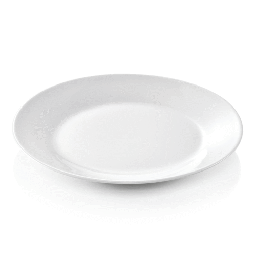 Teller Set, flach, Ø 19 cm, Set á 12 Stück, Porzellan - 4831190 - 4831190