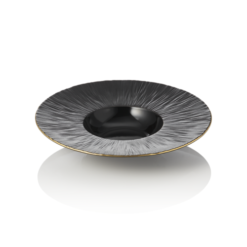 Pastateller Set MAYA KURO, Ø 24 cm, 110 ml schwarz, Set á 3 Stück, Porzellan - 4851124 - 4851124