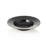 Suppenteller Set MAYA KURO, Ø 23,5 cm, schwarz, Set á 3 Stück, Porzellan