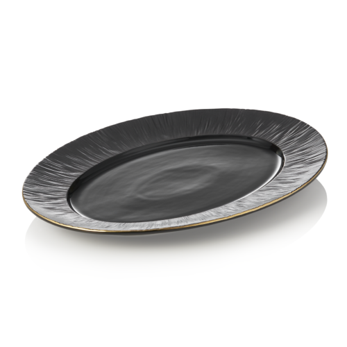 Platte Set MAYA KURO, 33 x 24,5 cm, schwarz, Set á 2 Stück, Porzellan - 4851333 - 4851333 Platte Set MAYA KURO, 33 x 24,5 cm, schwarz, Set á 2 Stück, Porzellan - 4851333 - 4851333