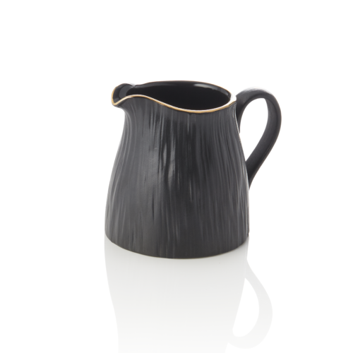 Gießer Set MAYA KURO, Ø 4,5 cm, 100 ml, schwarz, Set á 6 Stück, Porzellan - 4851910 - 4851910