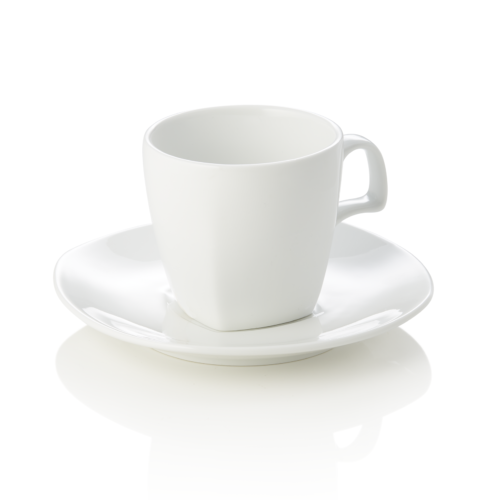 Cappuccinotasse mit Untertasse Set, 180 ml, Set á 4 Stück, Porzellan - 4858218 - 4858218