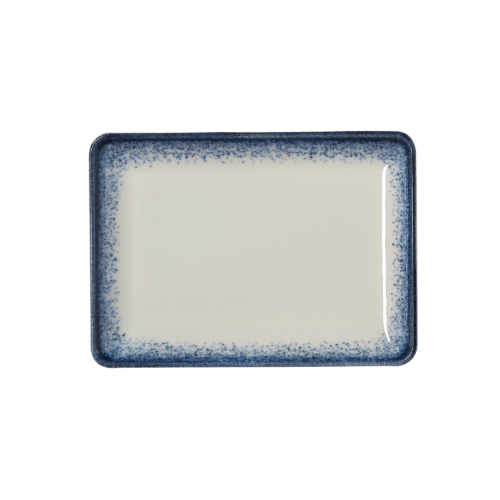 Teller Set VIDA MARINA, flach, 18 x 13 cm, marina, Set á 6 Stück, Porzellan - 4882218 - 4882218
