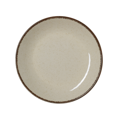 Teller Set SMILLA SAND, flach, Ø 21 cm, sand, Set á 6 Stück, Porzellan - 4887121 - 4887121