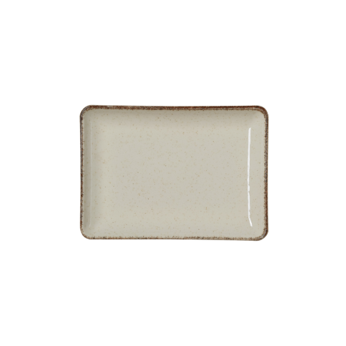 Teller Set SMILLA SAND, flach, 18 x 13 cm, sand, Set á 6 Stück, Porzellan - 4887218 - 4887218