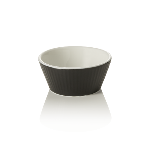 Ragout Fin Set, Ø 7 cm, 100 ml, schwarz, Set á 6 Stück, Porzellan - 4917071 - 4917071