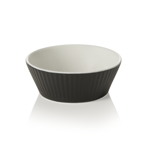 Ragout Fin Set, Ø 9 cm, 200 ml, schwarz, Set á 6 Stück, Porzellan - 4917091 - 4917091