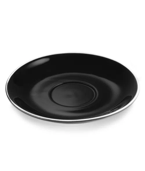 Caffè Latte Untertasse Set ITALIA BLACK, für 4998 035, Set á 6 Stück, Porzellan - 4998005 - 4998005