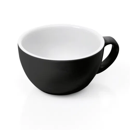 Cappuccino Obertasse Set ITALIA BLACK, 200 ml, Ø 9,5 cm, Set á 6 Stück, Porzellan - 4998020 - 4998020