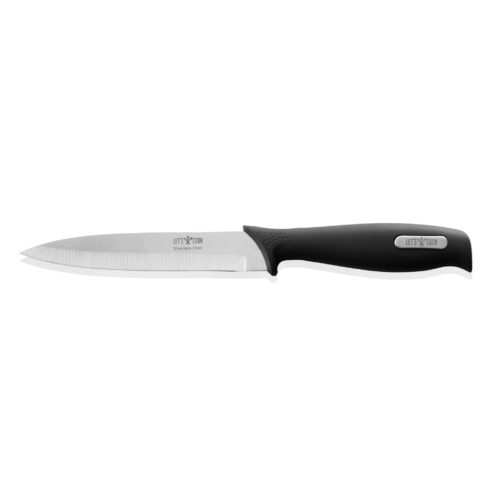 Spickmesser LET´S COOK Knife, 23,5 cm, Edelstahl, Gummi - 6831128 - 6831128