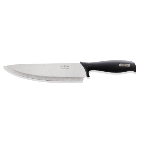 Kochmesser LET´S COOK Knife, 31,5 cm, Edelstahl, Gummi - 6831193 - 6831193
