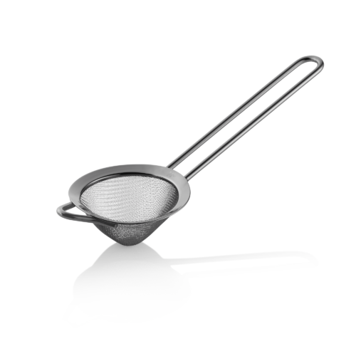 Feinmaschiges Sieb NOCTURN, Ø 9 cm, 25,5 cm, gun metal, Chromnickelstahl 18/8 - 8306003 - 8306003