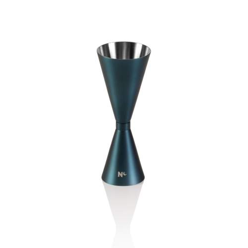 Slim Jigger NOCTURN, 3/6 cl, Ø 5 cm, Höhe 13 cm, blau matt, Chromnickelstahl 18/8 - 8309200 - 8309200