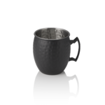 Moscow Mule NOCTURN, 0,5 ltr., Ø 9 cm, Höhe 10 cm, schwarz matt, gehämmert, Chromnickelstahl 18/8 - 8320150 - 8320150
