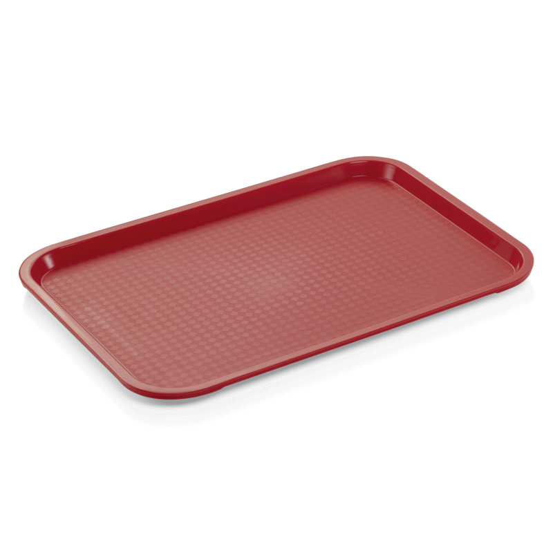 Tablett FAST FOOD, 45,5 x 35,5 x 2 cm, rot, Polypropylen - 9222455 - 9222455