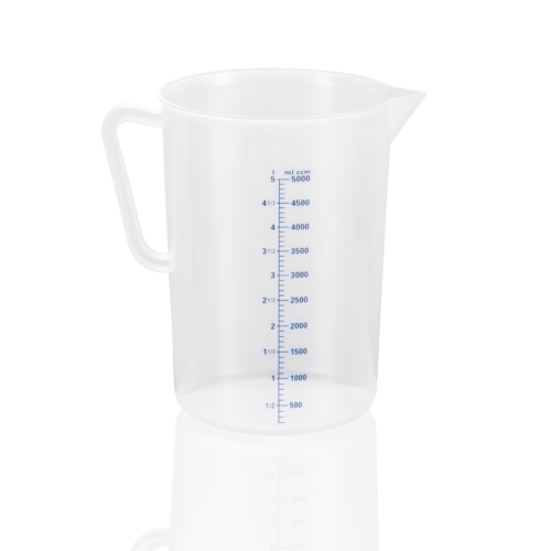 Messbecher, Ø 19,6 cm, 5 ltr., mit 100 ml Skalierung, Polypropylen - 9306500 - 9306500