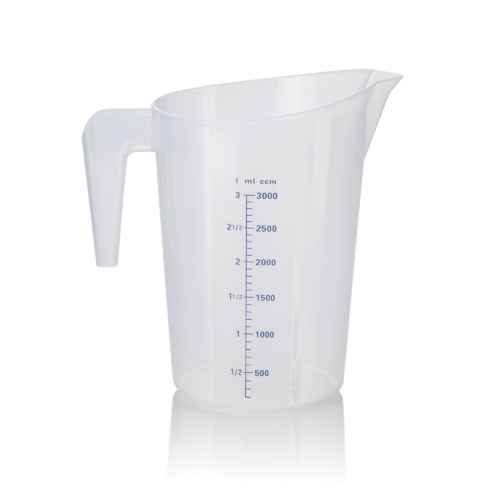 Messbecher, Ø 19 cm, 3 ltr., mit 100 ml Skalierung, Polypropylen - 9307300 - 9307300