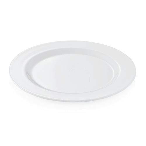Teller Set - flach - Ø 23 cm - weiß - Set á 12 Stück - Melamin - 9360230 - 9360230