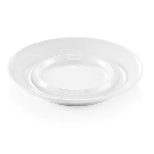Untertasse Set, für 9366 und 9367, Ø 14 cm, weiß, Set á 12 Stück, Melamin - 9368145 - 9368145