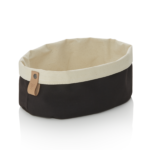 Brottasche FLIP COTTON, 25 x 18 x 12 cm, schwarz/cream, Canvas - 9392125