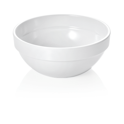Schale Set, 0,56 ltr, Ø 14 cm, weiß, Set á 6 Stück, Melamin - 9738140 - 9738140
