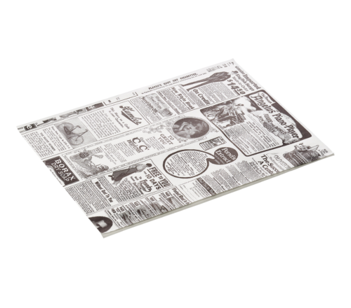 Burgerpapier Times White Set WRAP & GO, 25 x 20 cm, Set á 1000 Stück, Fettpapier - 9995025 - 9995025