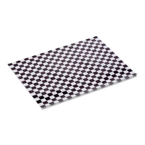 Burgerpapier Schwarz Weiss Set WRAP & GO, 25 x 20, Set á 1000 Stück, Fettpapier - 9995225 - 9995225