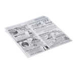 Takeawaytüte Times White Set WRAP & GO, 13 x 14 cm, Set á 1000 Stück, 2-seitig geöffnet, Fettpapier - 9996014 - 9996014