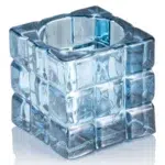 Cube Steel Blue YUYU - 6,5 x 6,5 x 6,5 cm - Glas - 4115006 - 4115006