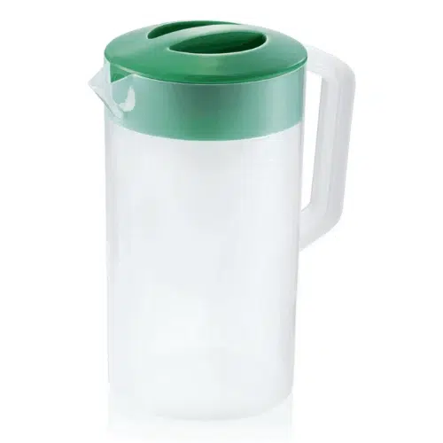 Kanne mit grünem Deckel - 2,5 ltr. - Skalierung 250 ml - Polypropylen - 9306251 - 9306251